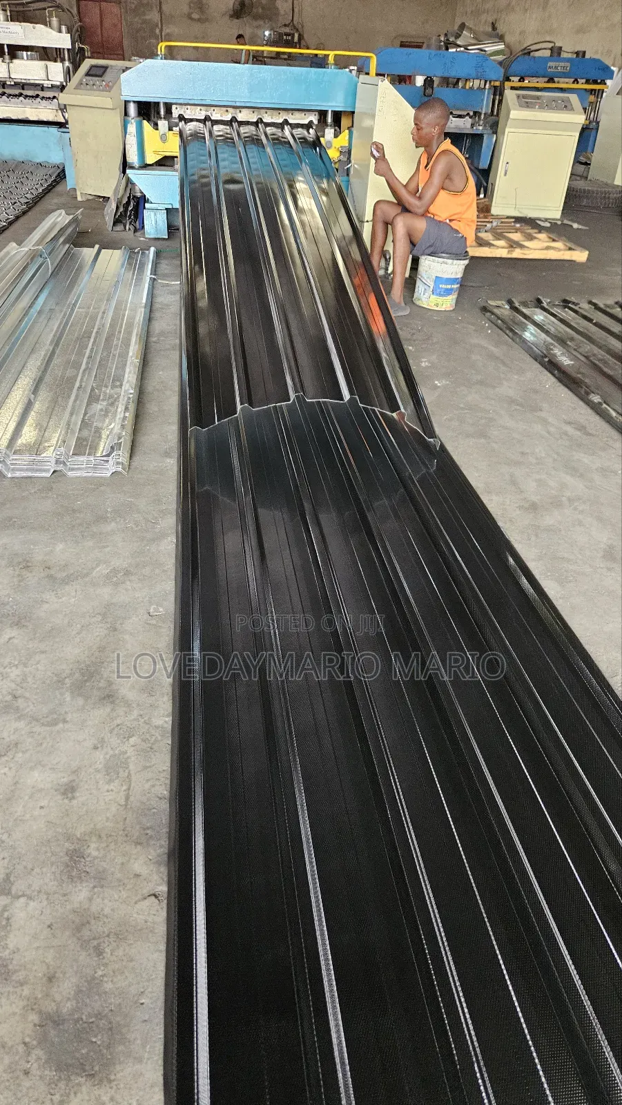 Long Span Roofing 0.50mm Black