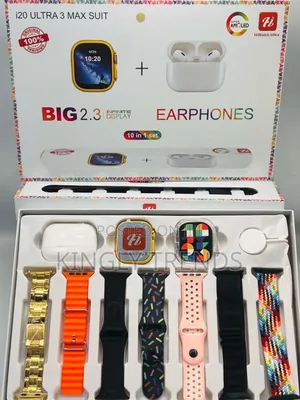 I20 Smart Watch With Airpods and Seven Straps