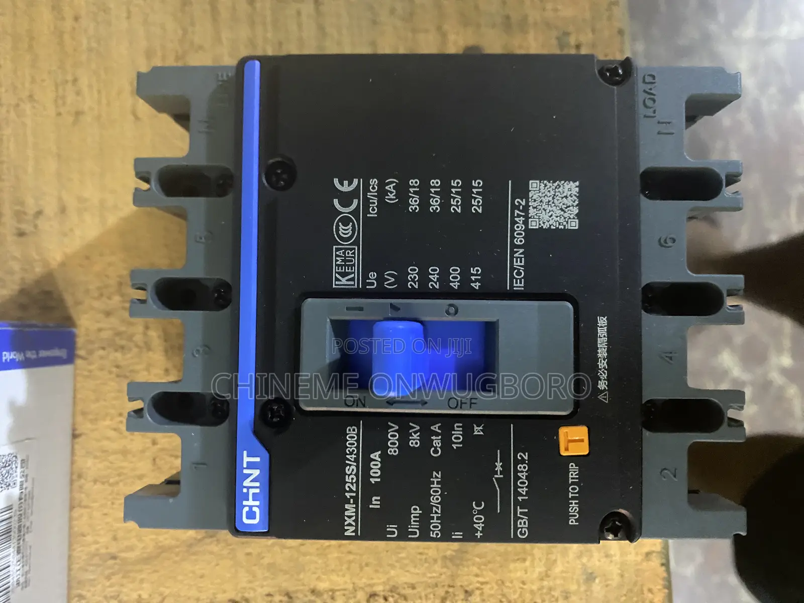 4 Pole 125a. McCb Chint Breaker
