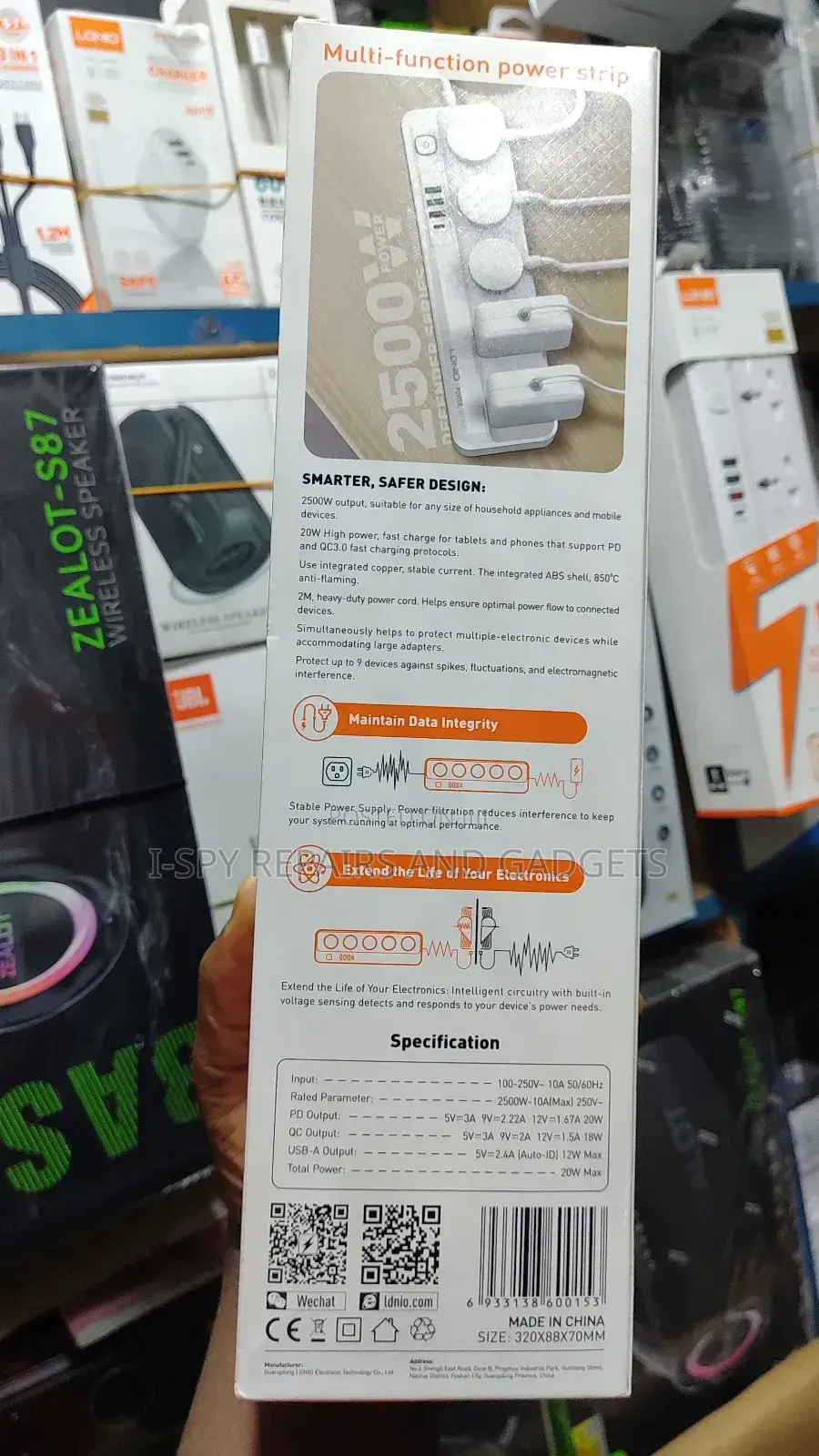 Ldnio Sc5415 5 Socket/3usb + Pd Power Socket