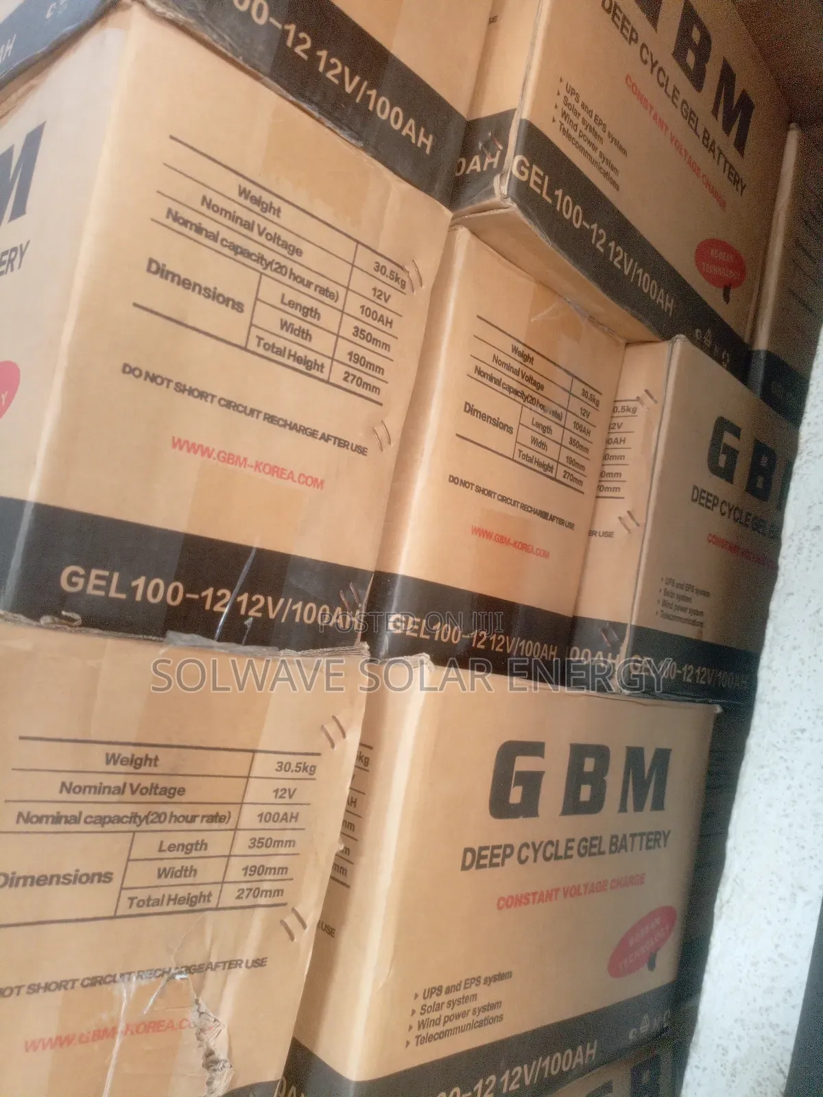 GBM Battery 100ah12v