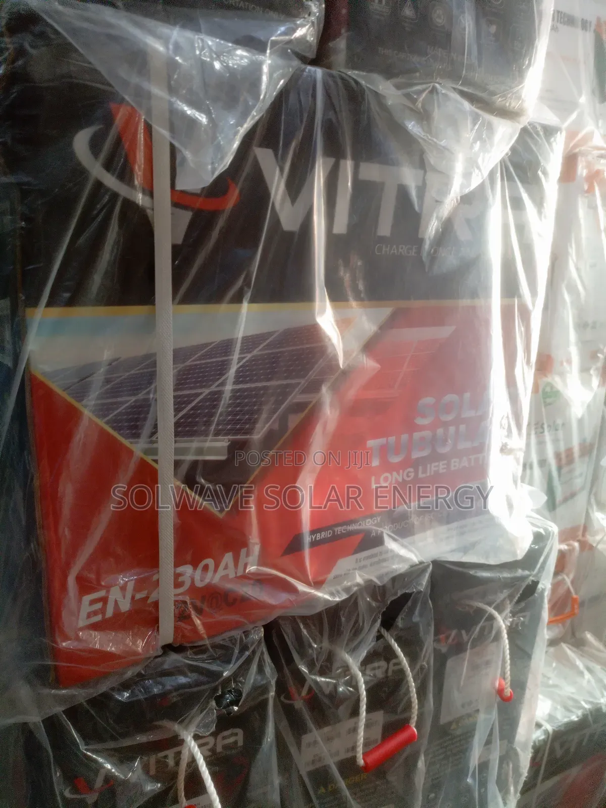 5x Varcass Tubular Battery 220ah12v