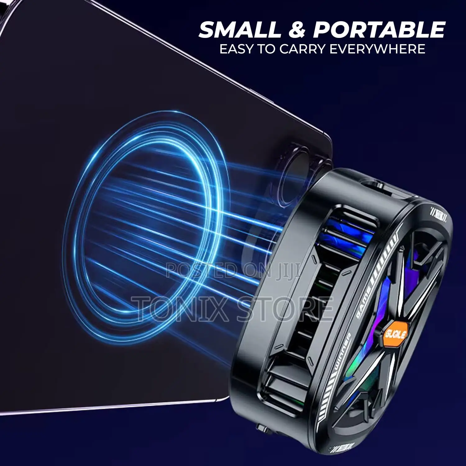 15w Magnetic Cooling Fan With Temperature Indicator