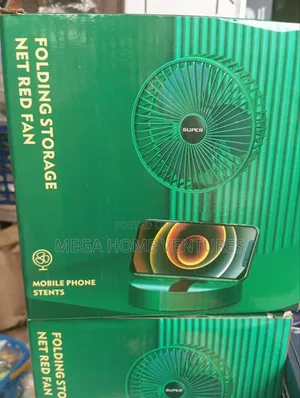Folding Storage Net Red Fan