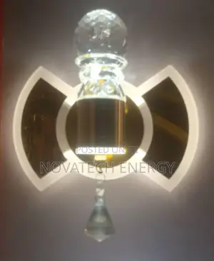 Gold Wall Bracket With Pendant, Warm White and White Lights