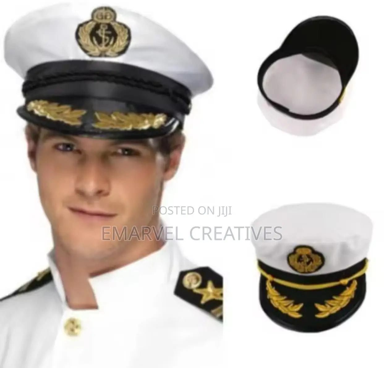 Yacht Military Hats Boat Skipper Ship Sailor Captain