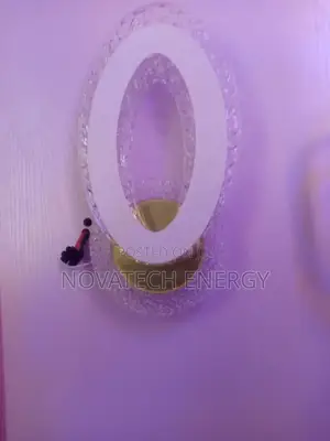 Oval Design Wall Bracket, White and Warm White Led Lights