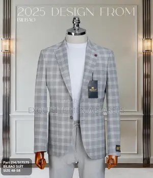 Classic Checker 2pcs Quality Men’S Suit