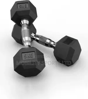 5kg Pair of Hexagonal Dumbbell