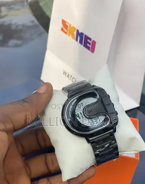 Large C Inspires Black Men’S Digital Wrist Watch