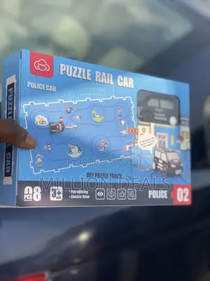 Puzzle Rail Police Car Kids Toy Age 3+