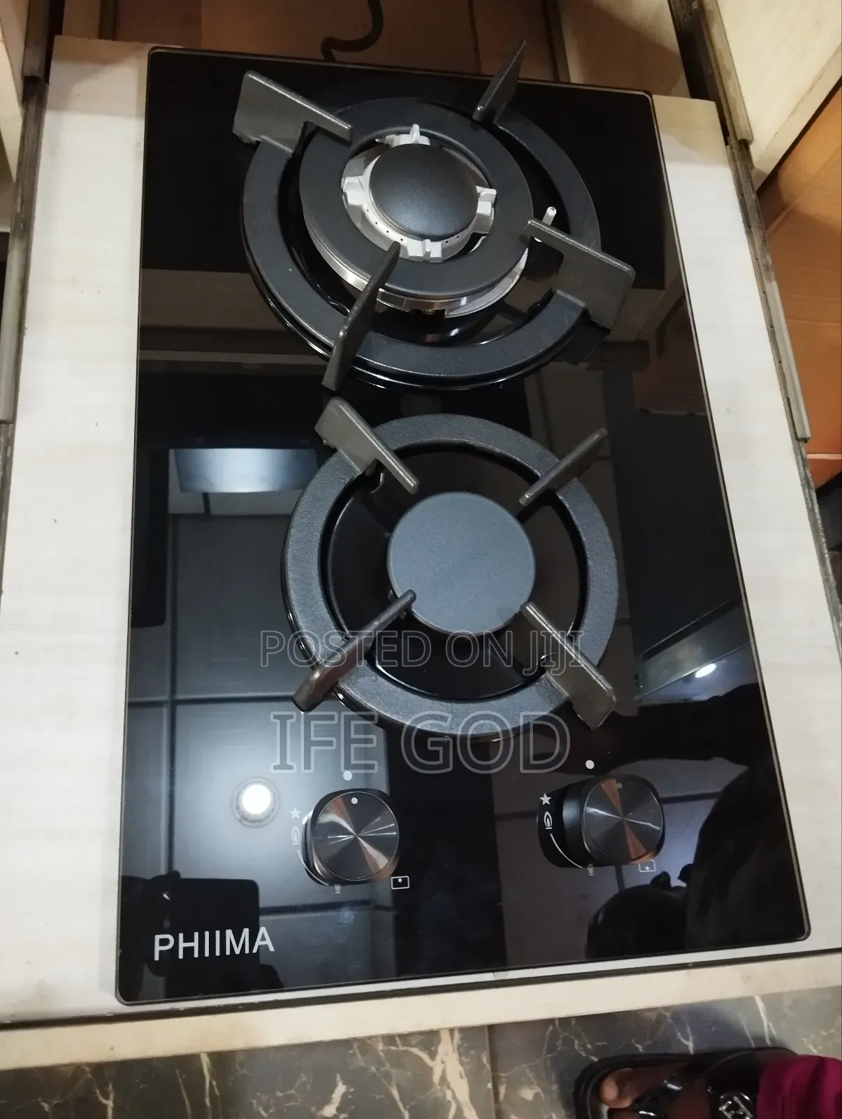 Original Phiima Automatic in-Built Gas Cooker 2 Gas Burners