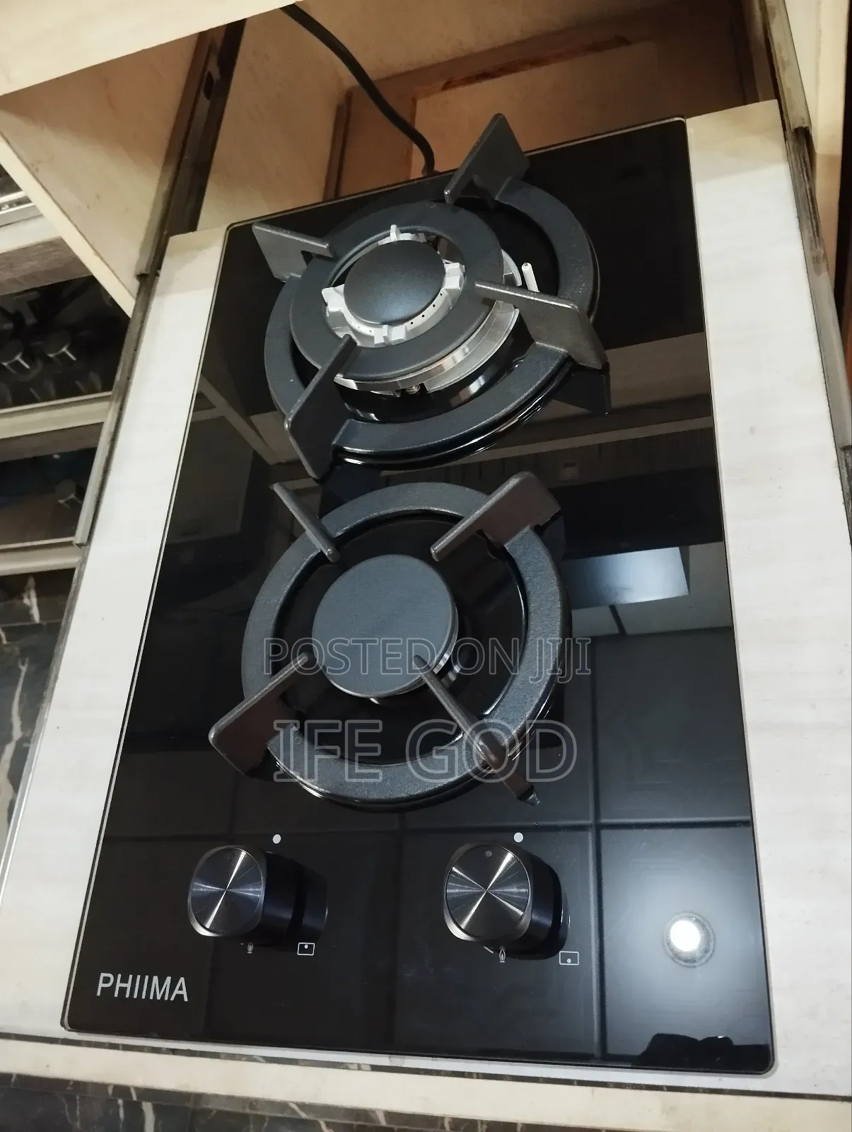 Original Phiima Automatic in-Built Gas Cooker 2 Gas Burners