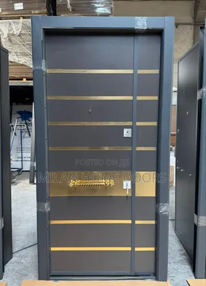 2.4m by 1.2m Extra Height Turkey Security Gold Designs Door