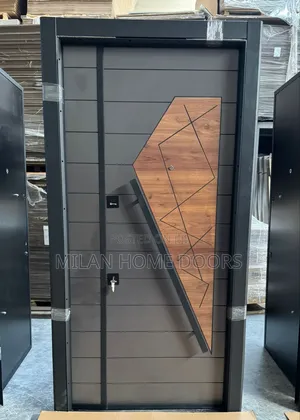 Wood Gray 2.4m by 1.4m Turkey Luxury Security Door