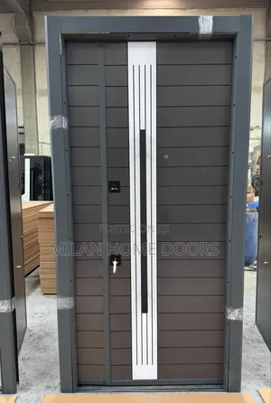 Milan Home Extra Height Gray 4ft Turkey Security Wooden Door