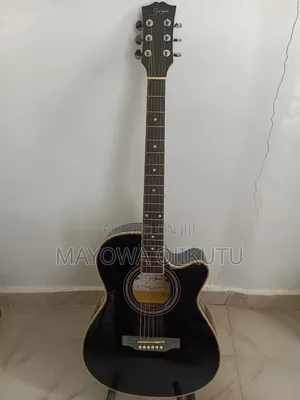 Photo - Smiger Electro Acoustic Guitar_ Blue Semi_ Free Bag Strap