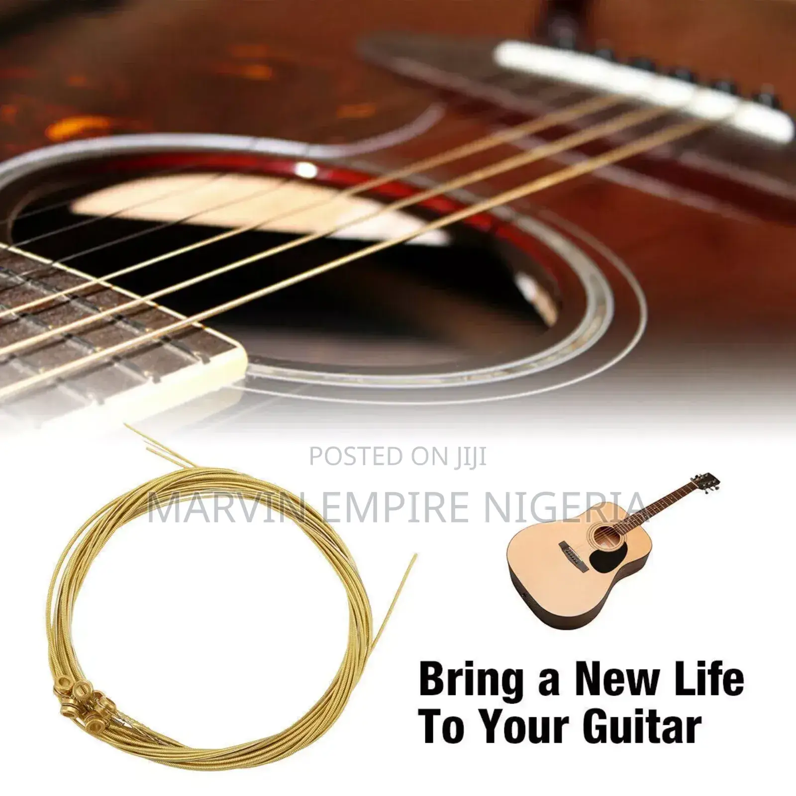 4 Sets New Guitar Strings Acoustic
