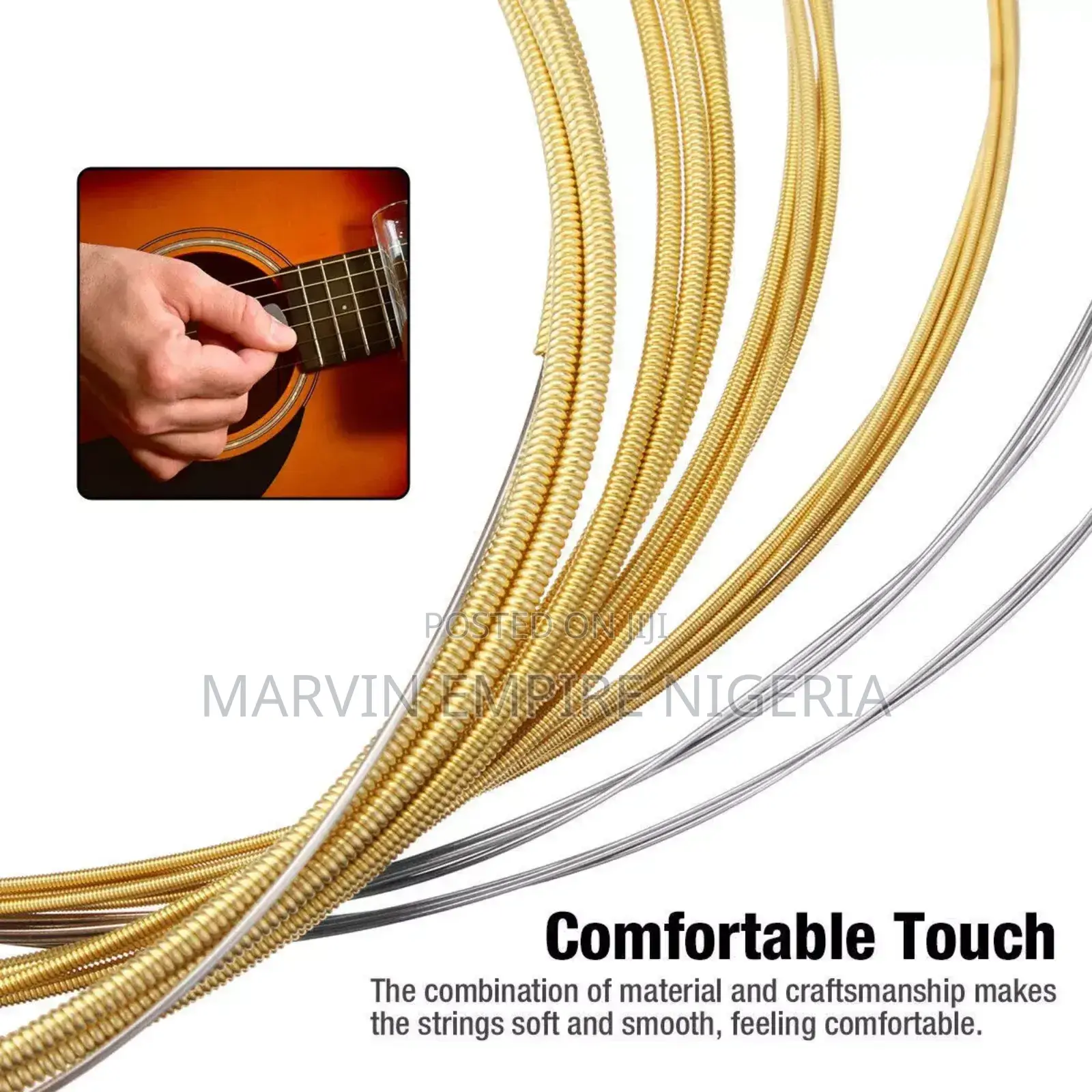 4 Sets New Guitar Strings Acoustic