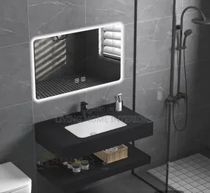 Luxury Black Bathroom and Dining Cabinet Basin