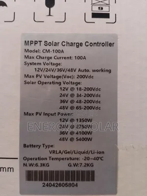100a MPPT Diamond Solar Charger Controller