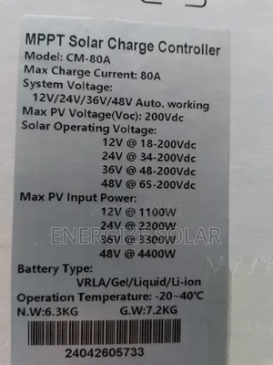80a MPPT Diamond Solar Charger