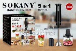 Sokany 5 in 1 Hand Blender Set (Quality and Unique)