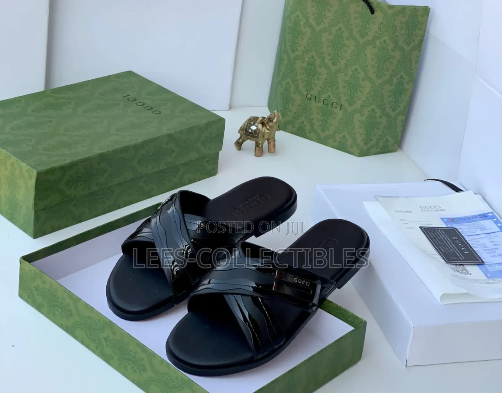 Original Black Gucci Slippers