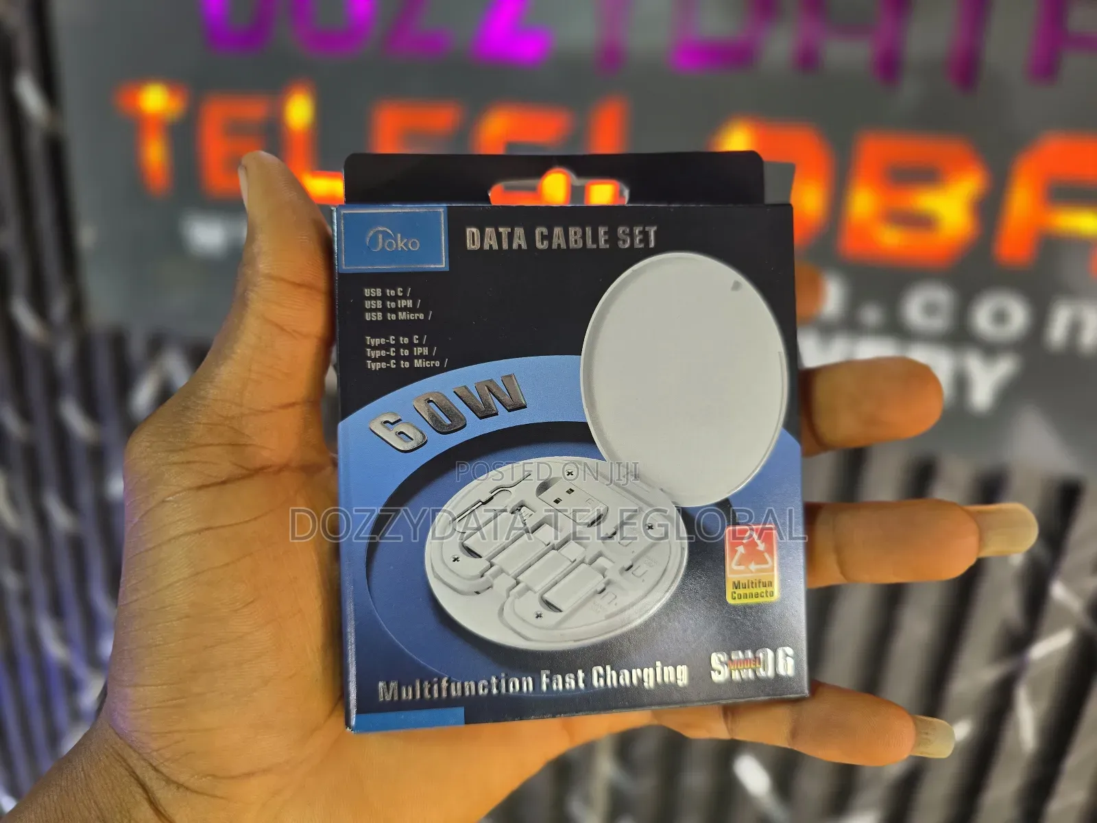 60w Data Cable Set Multifunction Fast Charging (Joko Sm06)
