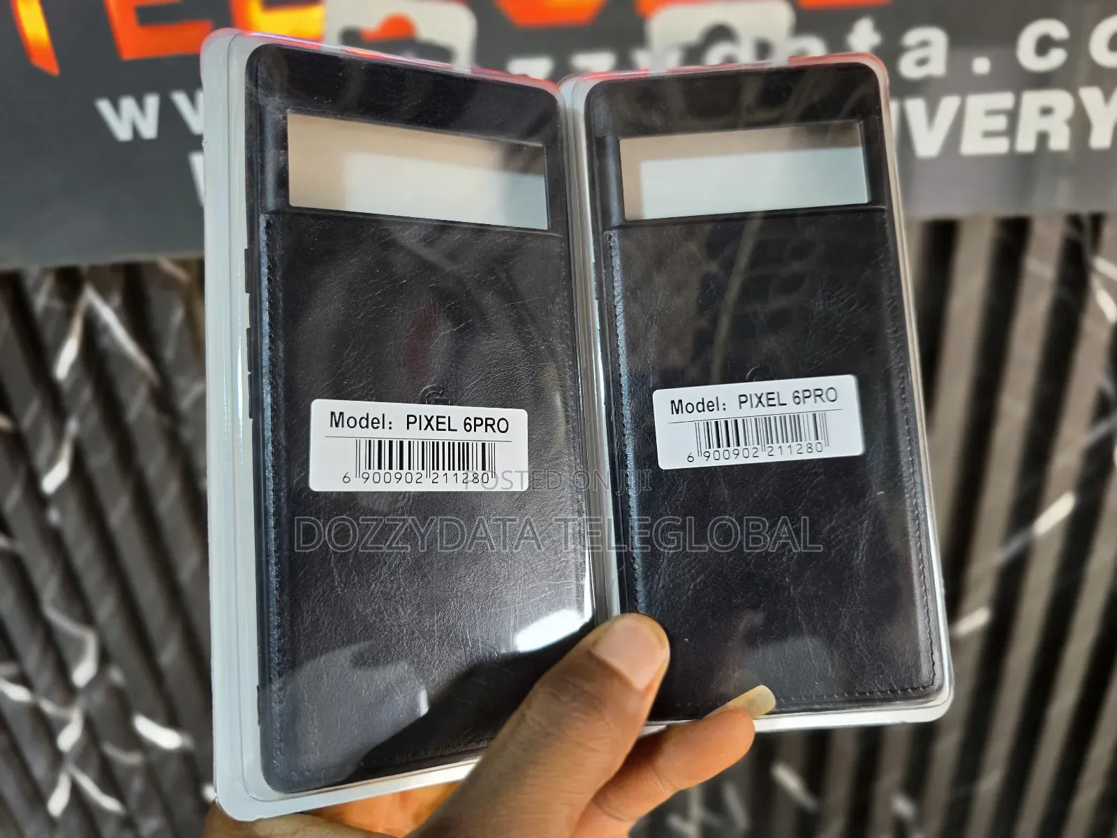 Google Pixel 6pro Leather Case (Black)
