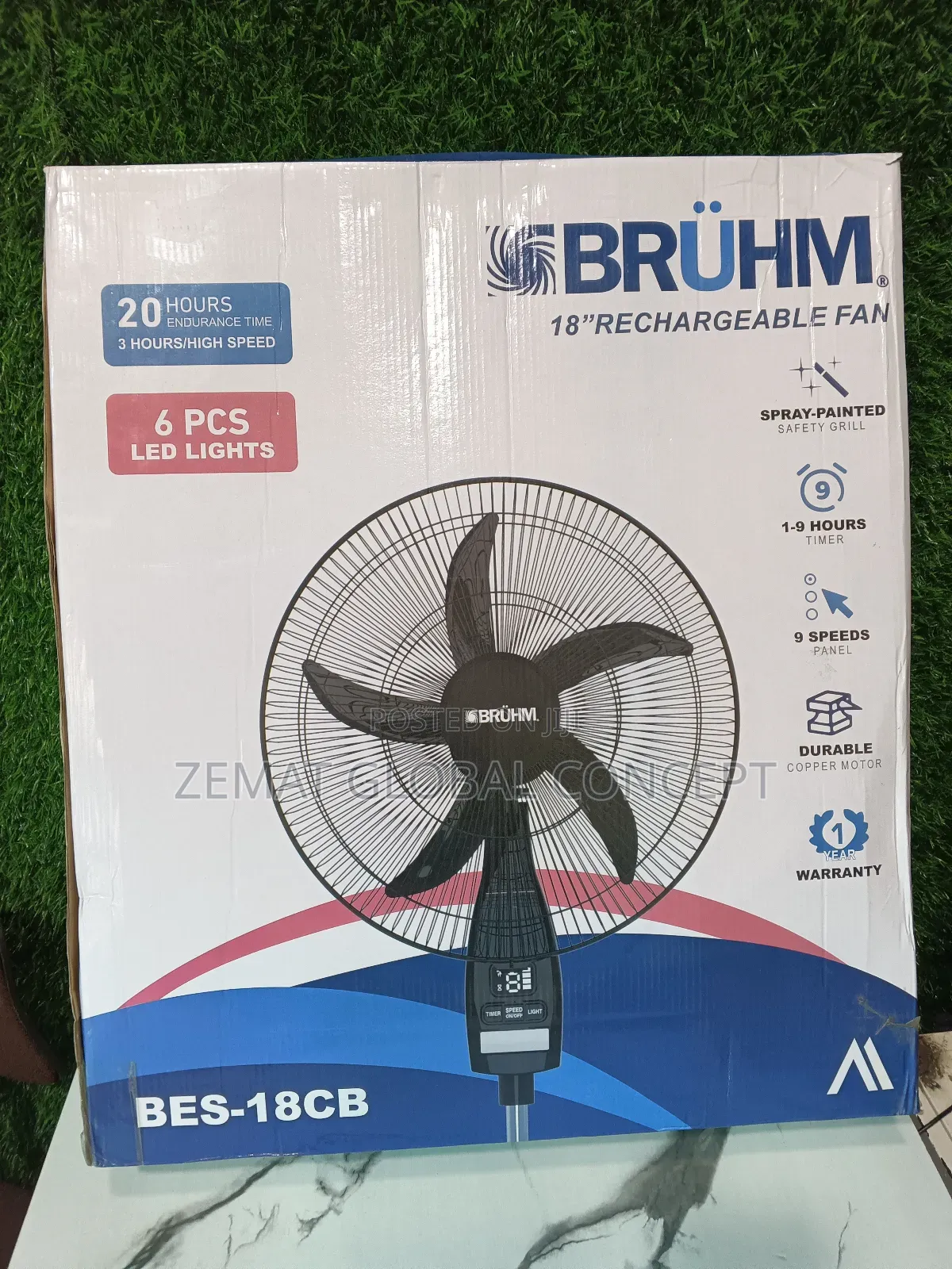 18inches Rechargeable Fan