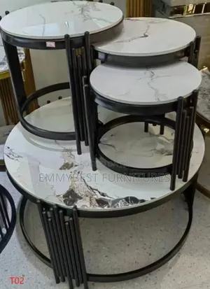 Classic Center Table Set With 3 Side Tables.