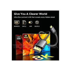 Generic at 60hz Type C to Dp 1.4 Video Adapter Cable