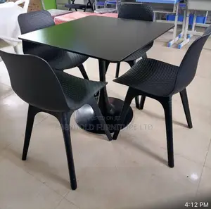 Restaurant Table and Four Chairs