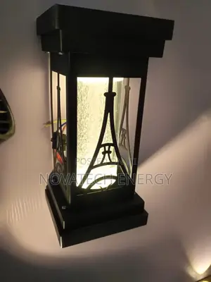 Paris Design Fence Wall Bracket, White and Warm White Lights