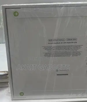 New Laptop Apple MacBook Air 8GB Apple M3 SSD 256GB