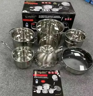 12pcs Stainless Steel Pot Set With Kettle