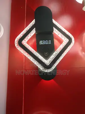 Square Design Wall Bracket With Timer, Led Lights