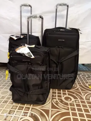 Set of 3 Leaves King Fabric Traveling Luggage Box