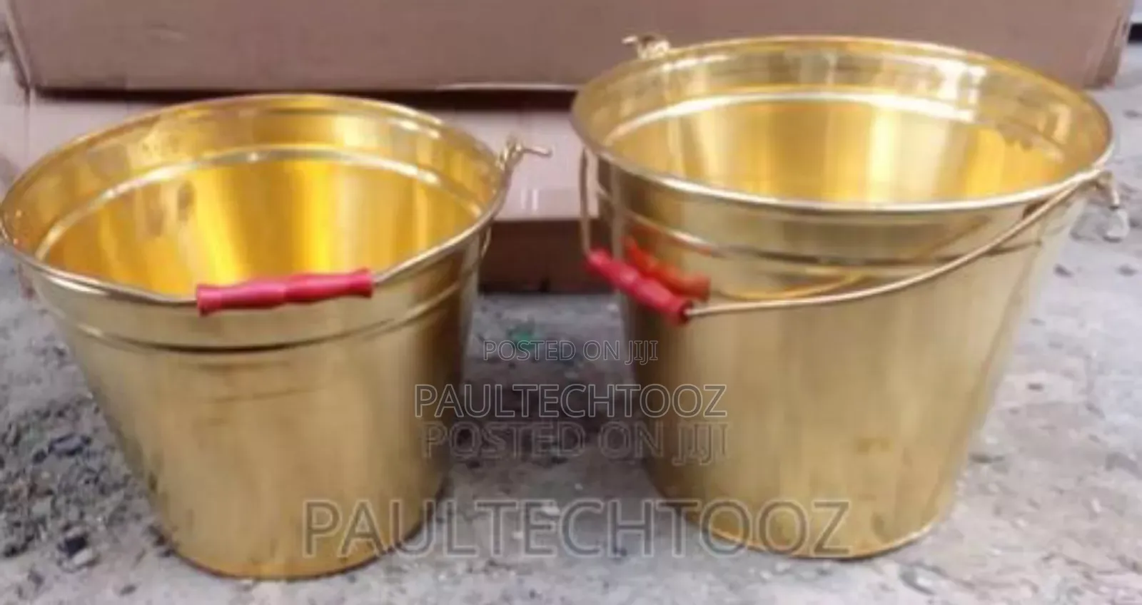 Non Spark Brass Buckets