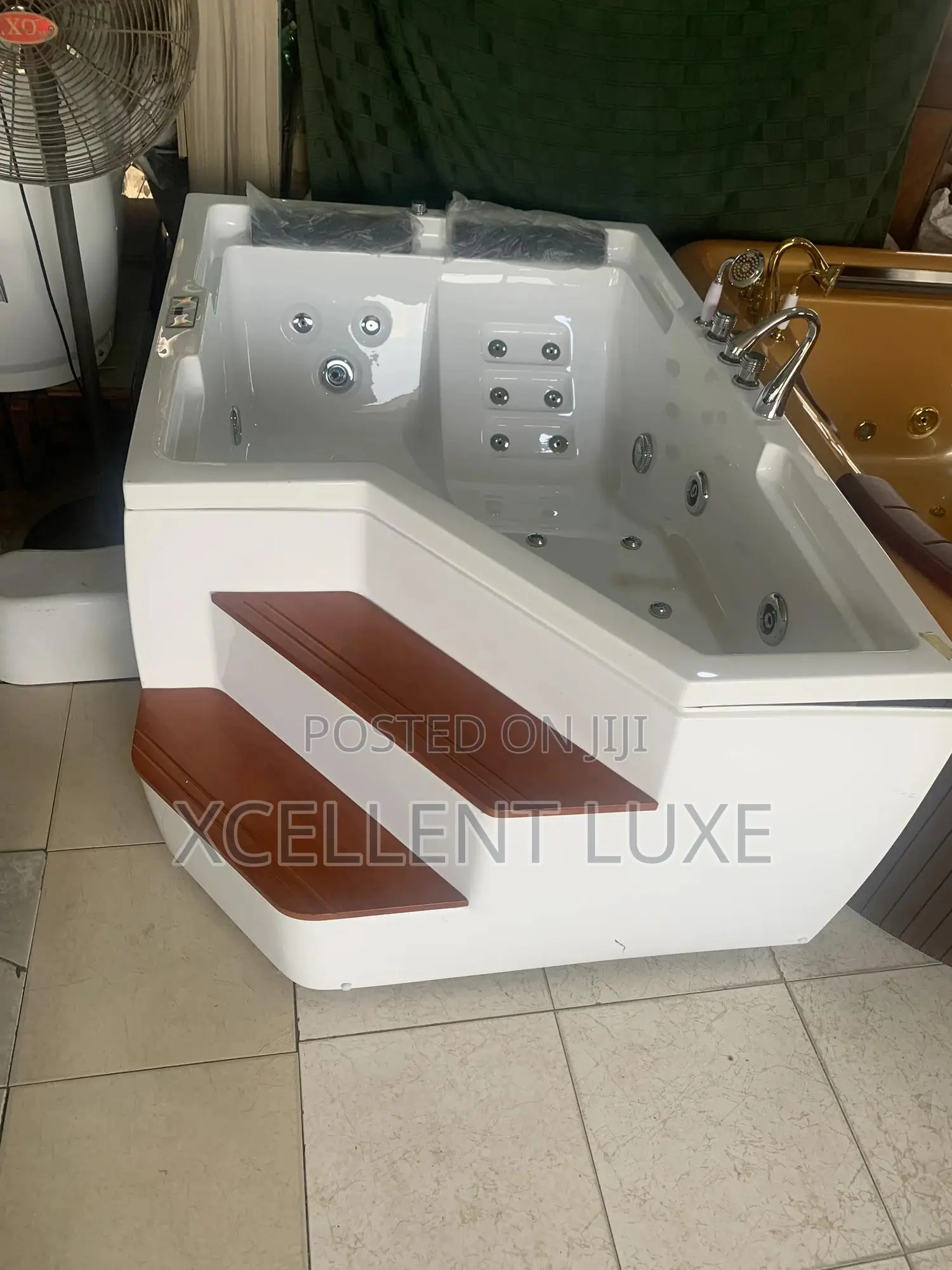 Executive Massage Jacuzzi Bathtub With Steps