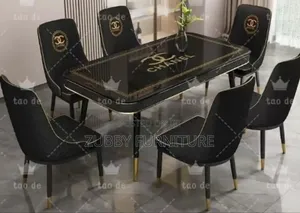 High Quality and Imported Channel Dining Table by 6 Chairs