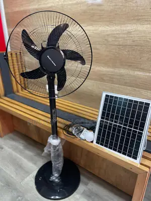 Black Panther Dc Solar Standing Fan
