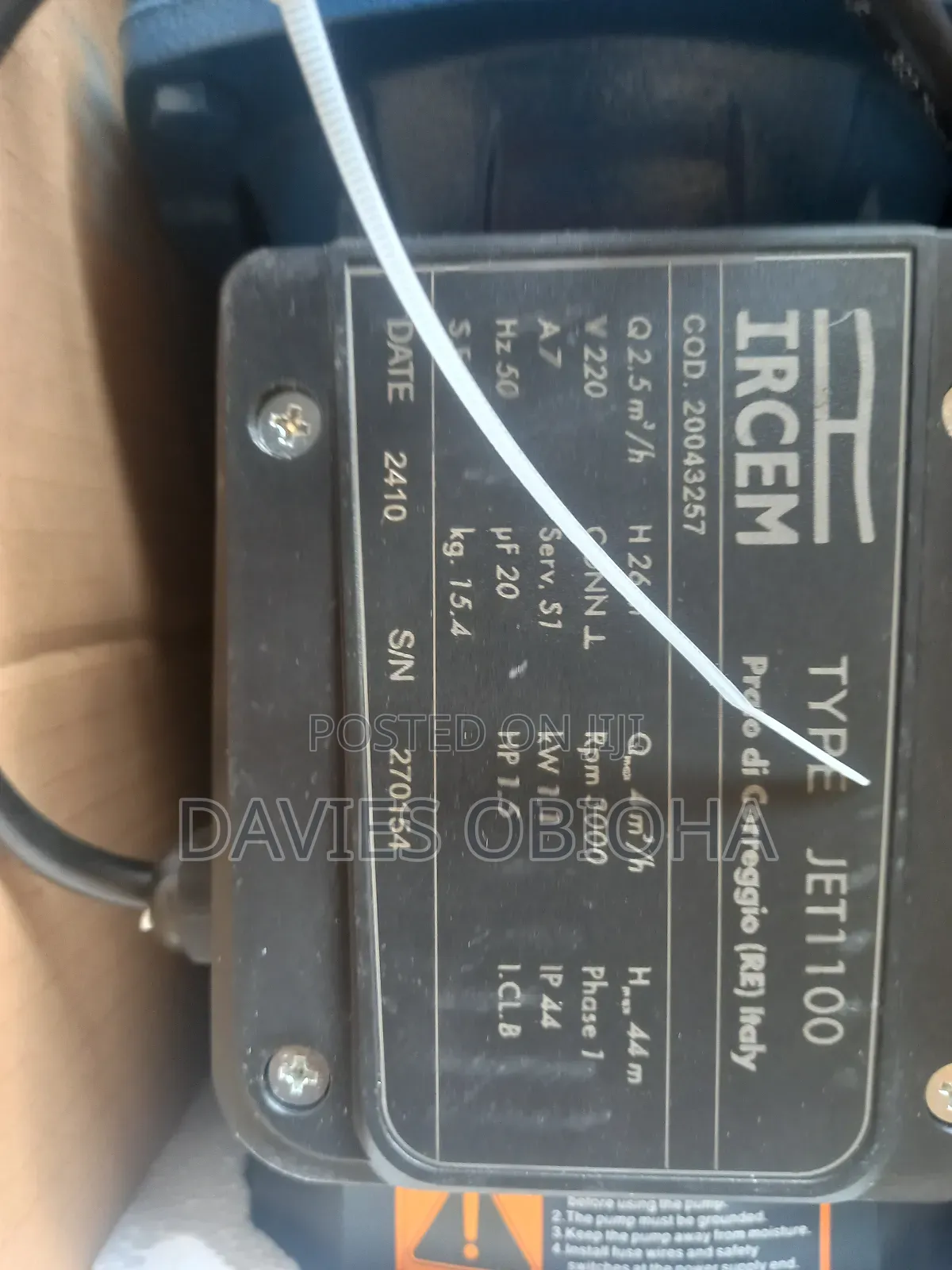 1.5hp Made in Italy Irsem Surface Pump