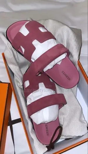 Hermes Suede Slides