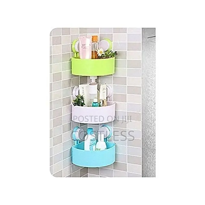 Universal 3-Triangle Bathroom Corner Shelf
