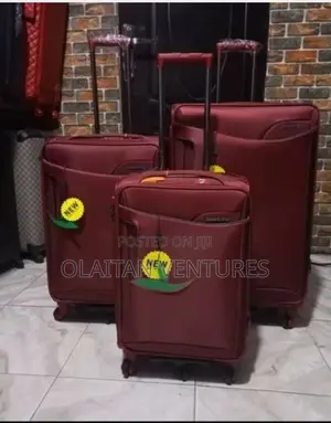 Set of 3 Fabric Traveling Luggage Box