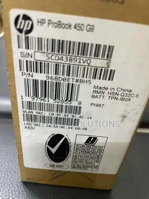 New Laptop HP ProBook 450 G9 8GB Intel Core I5 SSD 512GB