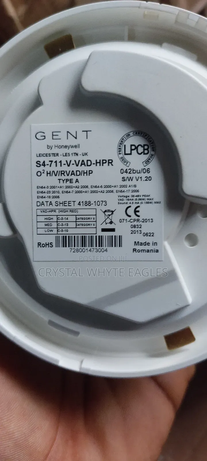 Gent Addressable Multi Functional Smoke Detector