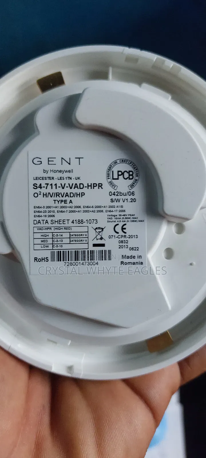 Gent Addressable Multi Functional Smoke Detector